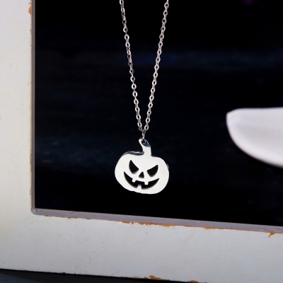 Pompoen Ketting - Zilver