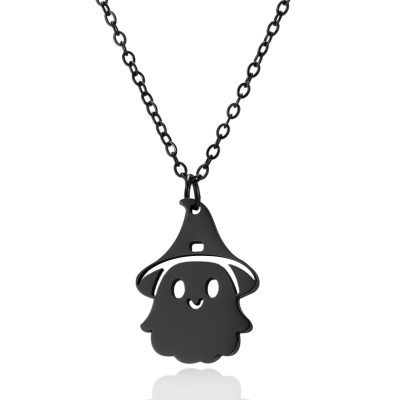 Magische Spookje Ketting - Zwart