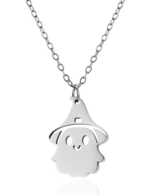 Magische Spookje Ketting - Zilver