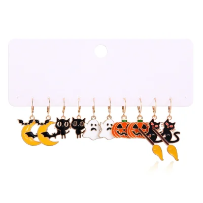 Halloween Oorbellen 5 Set - Goud