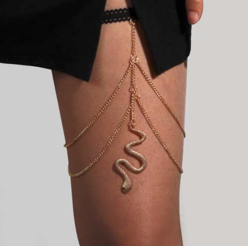 Slang Beenketting - Goud