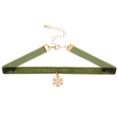 Sneeuwvlok Choker - Groen