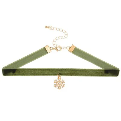 Sneeuwvlok Choker - Groen