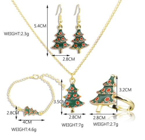 Kerstboom Sieraden Set - Goud