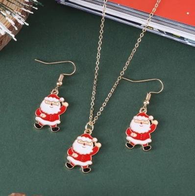 Kerstman Sieraden Set - Goud