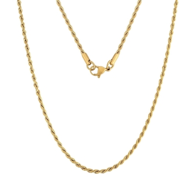 Rope Ketting- Goud