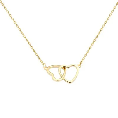 Dubbele Hartjes Ketting
