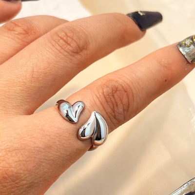 2 Hartje Ring - Zilver