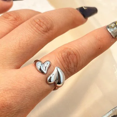 2 Hartje Ring - Zilver