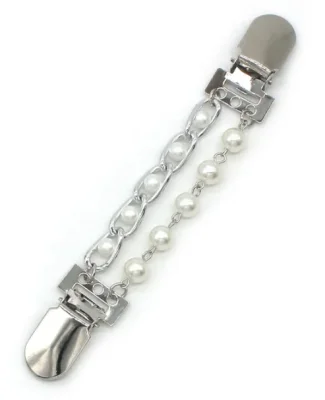 Parel Vestclip - Zilver