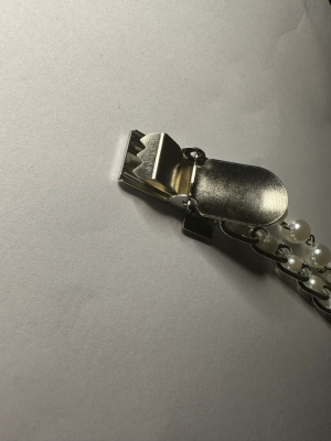 Parel Vestclip - Zilver