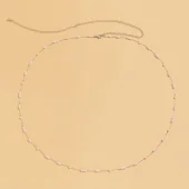 Parel Buikketting - Zilver