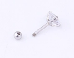 Staaf Piercing - Zilver