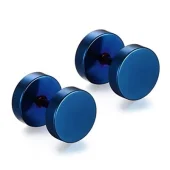 Studs Oorbellen - Blauw