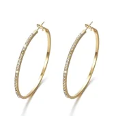 Fancy Grote Hoops Oorbellen - Goud