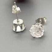 Steker Oorbellen - Zilver