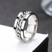 Ketting Ring - Zilver