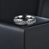 Ketting Ring - Zilver