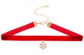 Sneeuwvlok Choker - Rood
