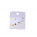 Love Oorbellen 3 Set - Goud