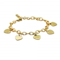 5 Hartjes Armband - Goud