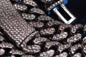Iced Out Cuban Ketting - Zilver