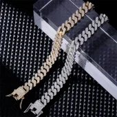 Iced Out Cuban Bracelet - Zilver