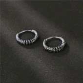 Design Hoop Oorbel - Zilver