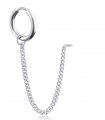 Holder Hoops Oorbellen - Zilver