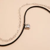 Hartje Choker - Zilver
