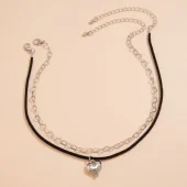 Hartje Choker - Zilver