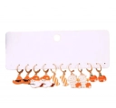 Halloween Oorbellen 5 Set Drie - Goud