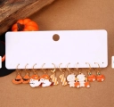 Halloween Oorbellen 5 Set Drie - Goud