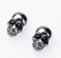 Skelet Schedel Oorbellen - Zilver