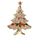 Kerstboom Broche - Goud